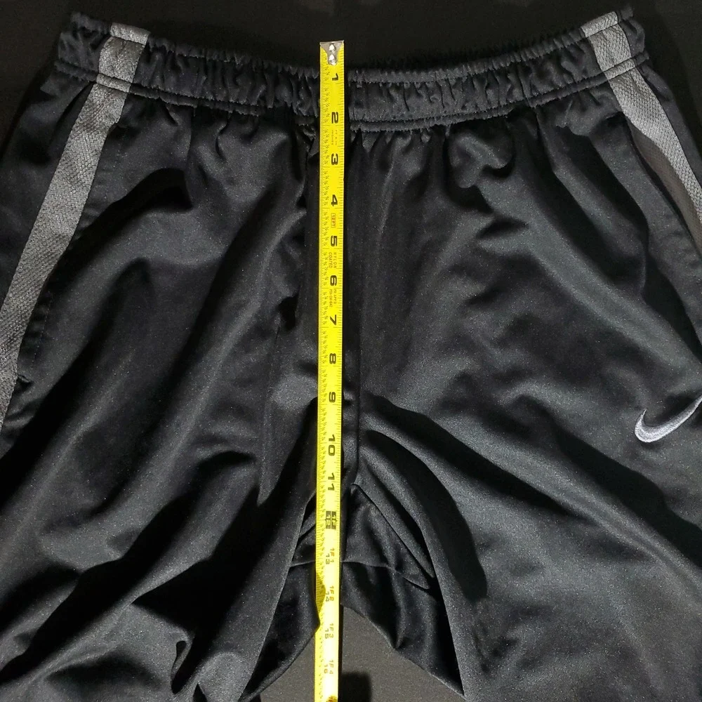 Nike Track Pants Mens XL Black Gray Athletic Joggers Made in Honduras Casual Fit